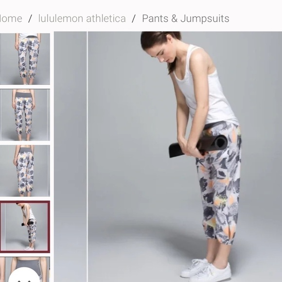 Lululemon Om Pant Mini Art Pop White Multi / Slate 4 - Picture 7 of 8